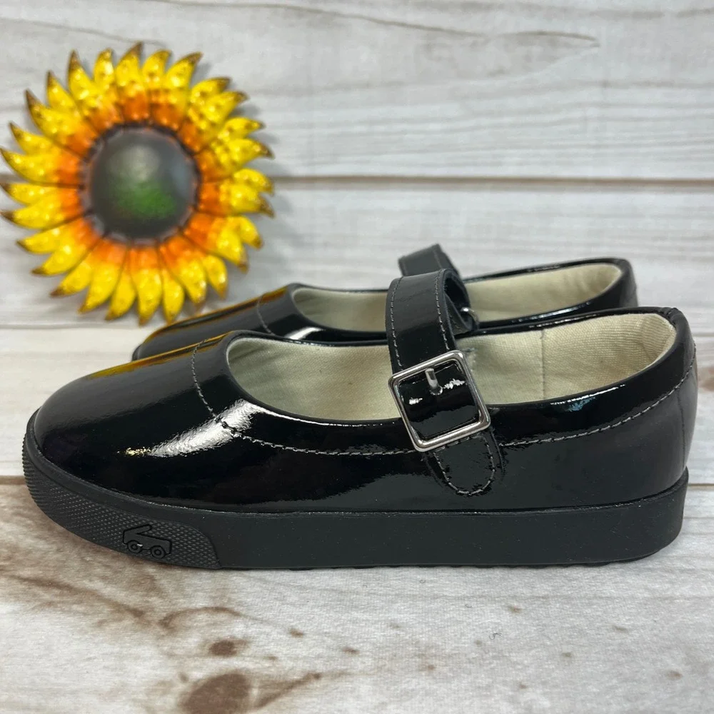 See Kai Run Lucia Black Patent Mary Jane Shoes Kids Girls NIB New Fall School 12